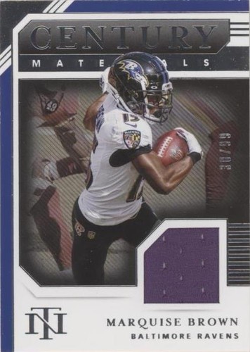 2020 Panini National Treasures Marquise Brown #CM-MBR