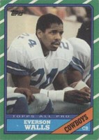 1986 Topps Everson Walls #135