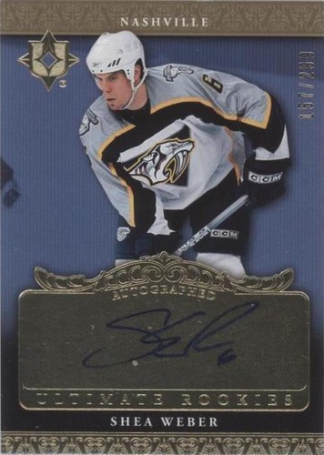 2006-07 Ultimate Collection - Shea Weber #118