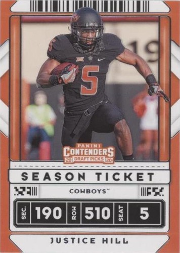 2020 Panini Contenders Draft Picks Justice Hill #57
