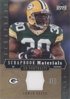 2005 Upper Deck Portraits Ahman Green #SB-AG