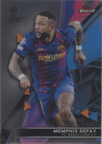 2021-22 Topps Finest UCL Memphis Depay #15
