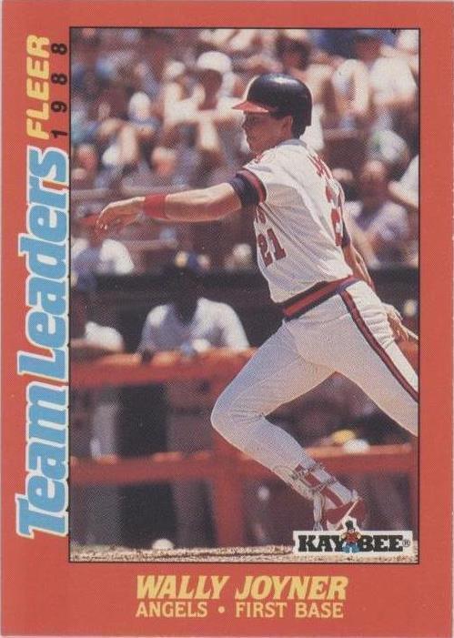 Fleer Kay Bee Toys 1988 líderes de equipo - Wally Joyner #16