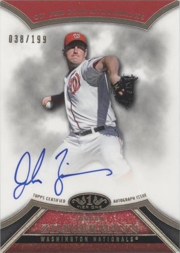2013 Topps Tier One - Jordan Zimmermann #ORA-JZ2