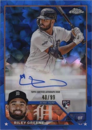 2023 Topps Chrome Update Series Sapphire Edition - Riley Greene #USA-RG