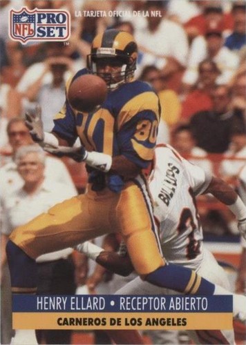 1991 Pro Set Spanish Henry Ellard #119