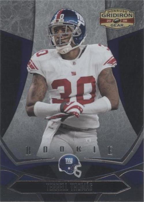 2008 Donruss Gridiron Gear Terrell Thomas #192