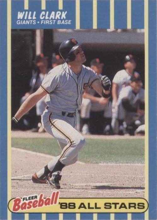 1988 Fleer Baseball All Stars - Will Clark #7