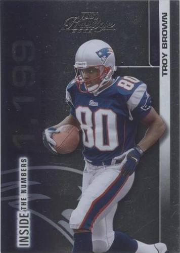 2002 Playoff Prestige Troy Brown #IN 21