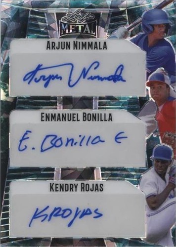 2023 Leaf Metal - Arjun Nimmala Enmanuel Bonilla Kendry Rojas #TA-12