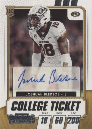 2021 Panini Contenders Draft Picks Joshuah Bledsoe #255