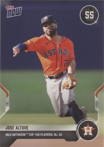 2021 Topps Now MLB Network Top 100 Players - Jose Altuve #T-55