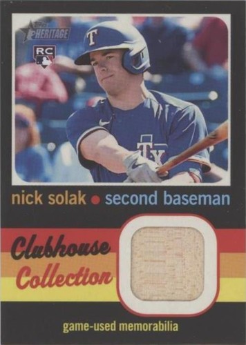 2020 Topps Heritage High Number - Nick Solak #CCR-NS