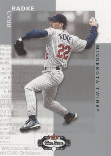 2002 Fleer Box Score - Brad Radke #43