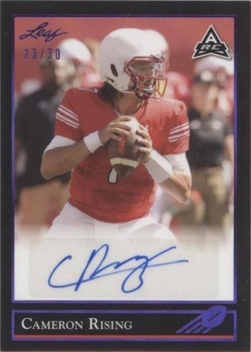 2021 Leaf Memories Cameron Rising #BG-CR1