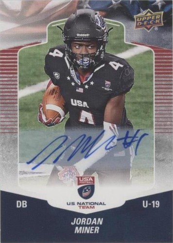 2018 Upper Deck USA Football Jordan Miner #57