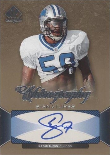 2006 SP Authentic Ernie Sims #CH-ES
