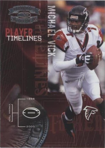 2005 Donruss Throwback Threads Michael Vick #PT-19