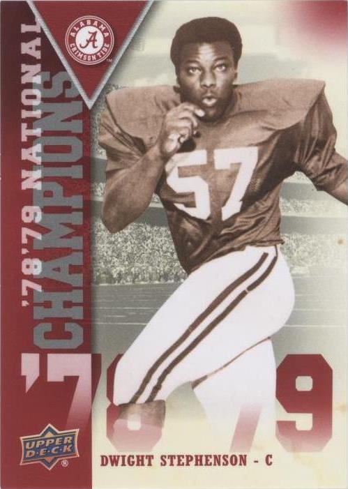 2012 Upper Deck University of Alabama Dwight Stephenson #NC-DS
