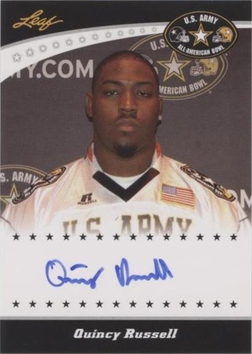 2011 Leaf U.S. Army All-American Bowl Quincy Russell #TA-QR1