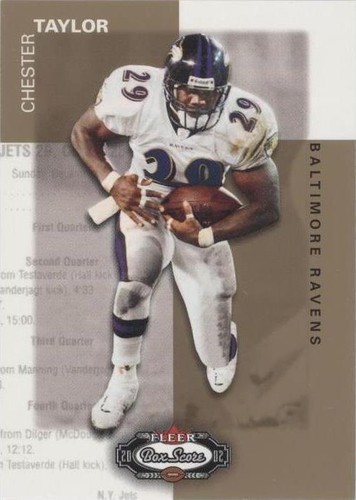 2002 Fleer Box Score Chester Taylor #133