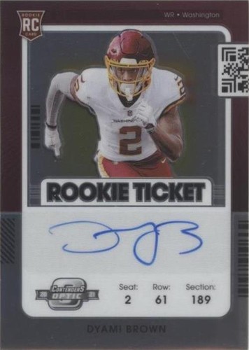 2021 Panini Contenders Optic Dyami Brown #125