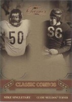 2006 Donruss Classics Bulldog Turner Mike Singletary #CC-9