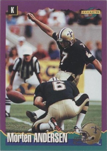 75) MORTEN ANDERSEN 1990 ProSet Football 