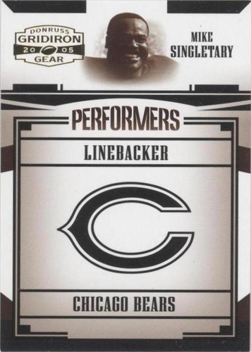 2005 Donruss Gridiron Gear Mike Singletary #P-36