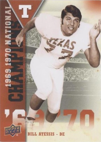 2011 Upper Deck University of Texas Bill Atessis #NC-BA