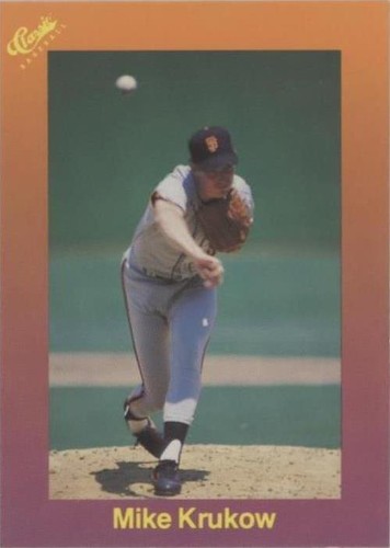 1989 Classic Update Orange Travel Edition - Mike Krukow #114
