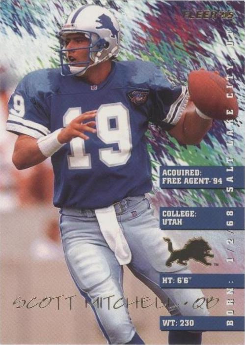 1995 Fleer Scott Mitchell #125
