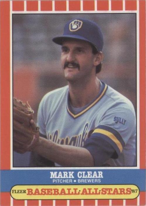 1987 Fleer Baseball All Stars - Mark Clear #9