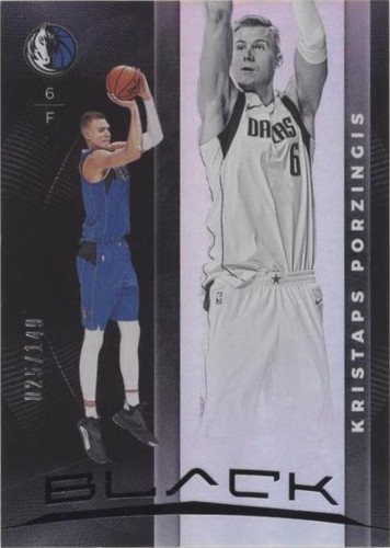 2019-20 Panini Black - Kristaps Porzingis #14