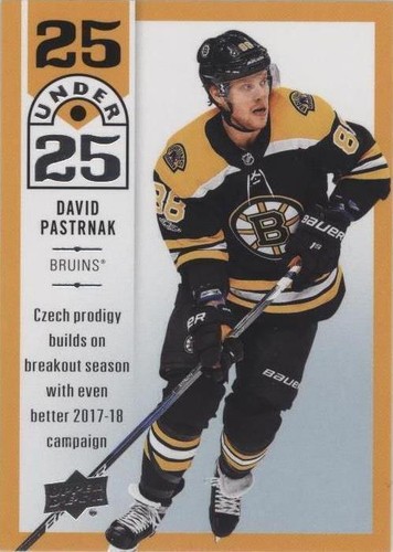 2018-19 Upper Deck - David Pastrnak #U25-9