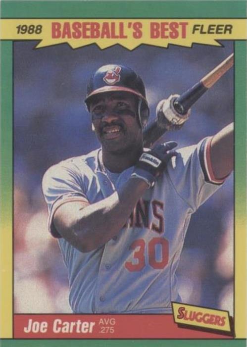 1988 年 Fleer 棒球最佳 Sluggers vs. Pitchers - Joe Carter #7