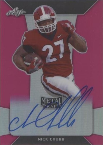 2018 Leaf Metal Draft Nick Chubb #BA-NC1