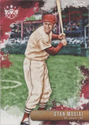 Stan Musial Beckett BAS Signed 2017 Panini Diamond Kings Cut 