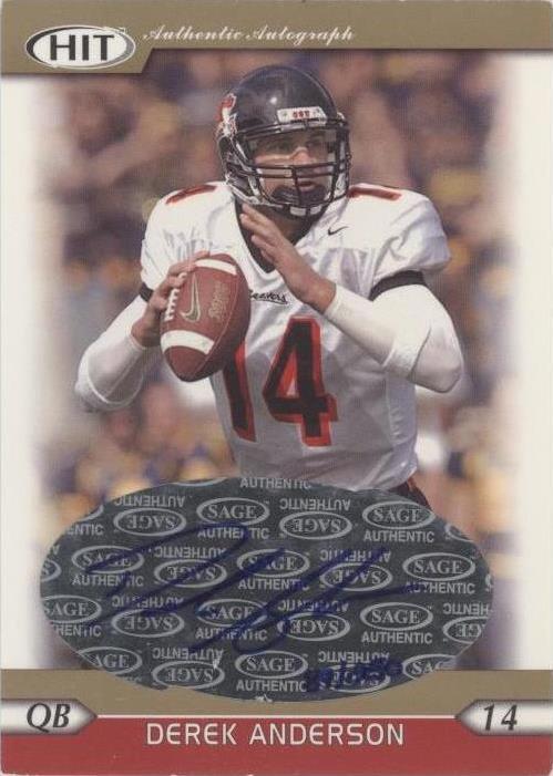 Sage Hit Derek Anderson 2005 #A34