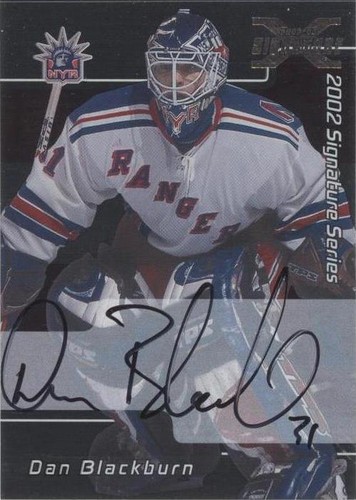 2002-03 In the Game Be A Player Signature Series - Dan Blackburn #201