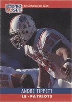 1990 Pro Set Andre Tippett #208