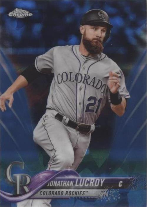 2018 Topps Chrome Sapphire Edition - Jonathan Lucroy #667