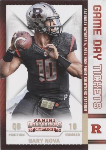 2015 Panini Contenders Draft Picks Gary Nova #54
