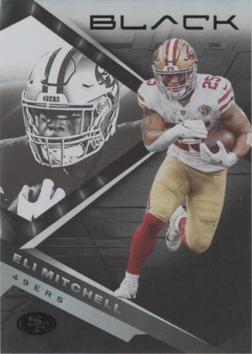 2022 Panini Black Elijah Mitchell #80
