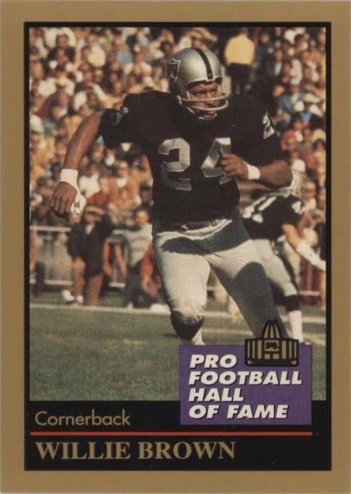 Salón de la Fama del Fútbol Profesional Enor 1991 Willie Brown #20