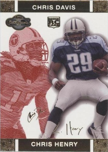 2007 Topps Co-Signers Chris Davis Chris Henry #65