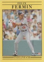 1991 Fleer - Felix Fermin #367