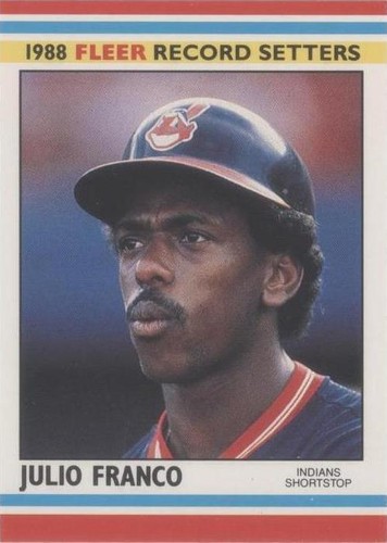 1988 Fleer Baseball Record Setters - Julio Franco #13