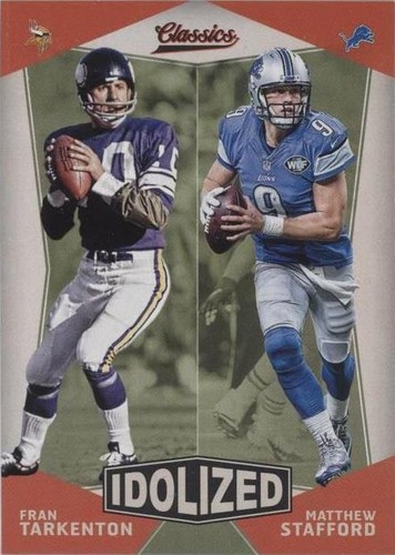 2017 Panini Classics Fran Tarkenton Matthew Stafford #9
