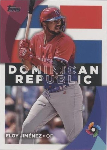2023 Topps World Baseball Classic WBC Eloy Jimenez Blue Refractor